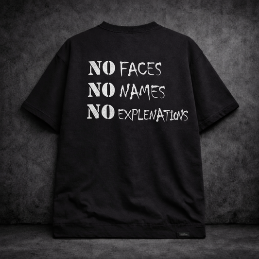 VANDAL OVERSIZED HEAVYWEIGHT T-SHIRT — NO FACES / NO NAMES