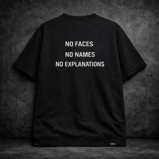 VANDAL OVERSIZED HEAVYWEIGHT T-SHIRT — NO FACES / NO NAMES