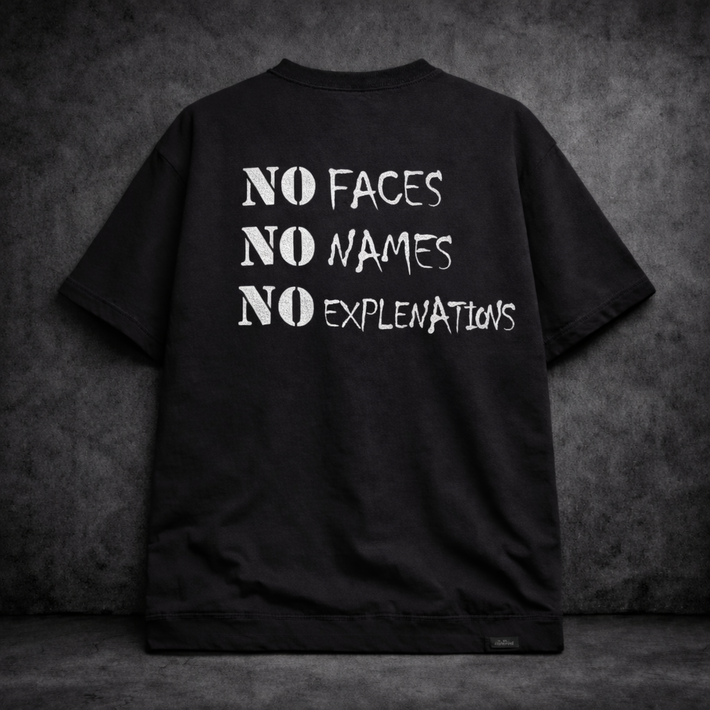 VANDAL OVERSIZED  HEAVYWEIGHT T-SHIRT — NO FACES / NO NAMES