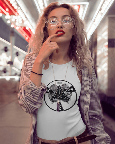 Vandal Eye Pyramid T-Shirt - Handcrafted with Symbolic Design